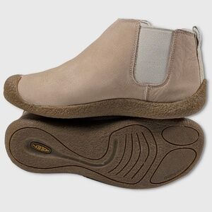Keen Mosey Chelsea Leather Boots - NEW Womens 8.5 Safari / Birch - #48759-FLR